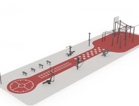 Plan de la nouvelle aire de fitness à Bayeux