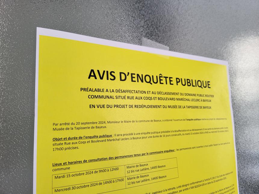 Avis d'enquête publique