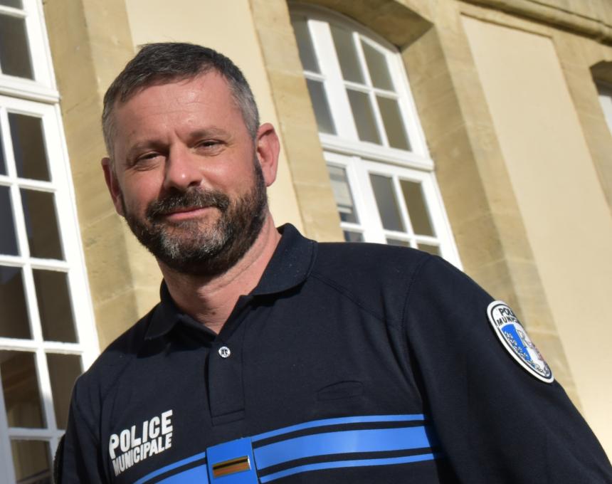 David Dupuis à la police municipale de Bayeux