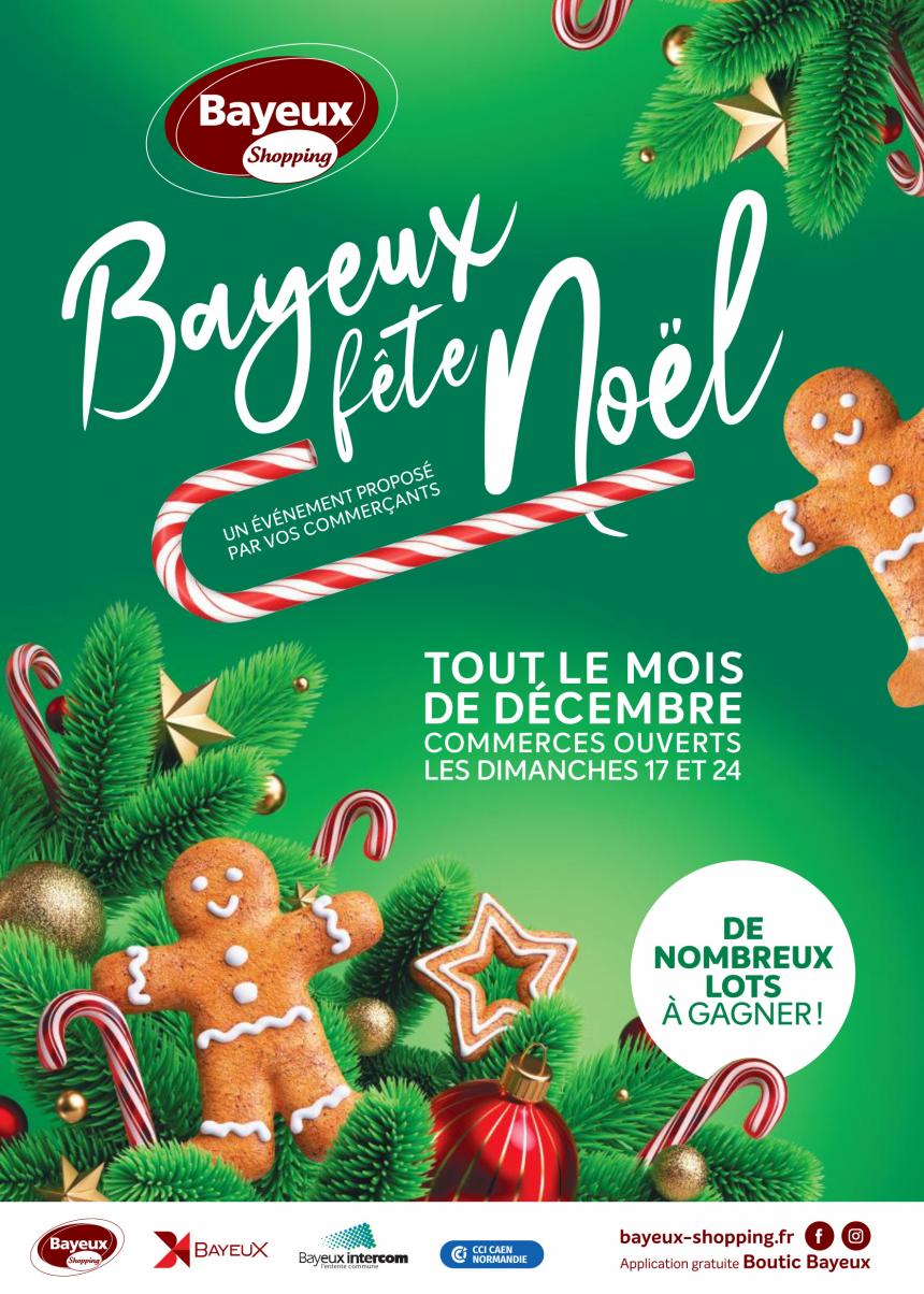 Affiche Bayeux fête Noël